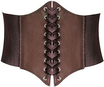 HANERDUN 2023NEW Womens Corset Belts Lace-up Tied Waspie Belt Retro Waist Cinch Belt