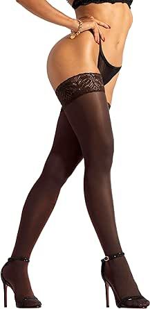 sofsy Thigh High Stockings for Women Lingerie [Made in Italy] Nylon Garter Belt Stockings - 1/pack | The Camilla-May