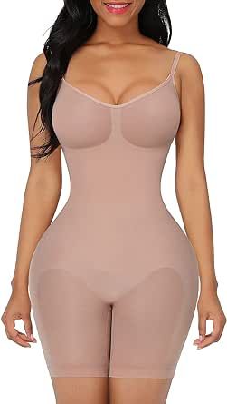 FeelinGirl Shapewear for Women Tummy Control Full Bust Body Shaper Bodysuit Butt Lifter Thigh Slimmer