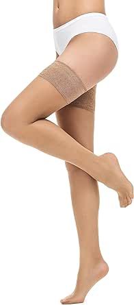 Veluk Women's Stay Up Thigh High Stockings 20 Denier Feeling